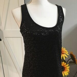 J. Crew scoop neck Tank sequin. Size small